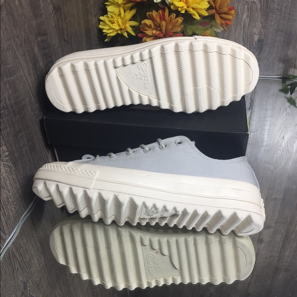 🌺 Converse Ctas Lift Ripple Canvas OX Pale Grey W - Picture 4 of 8